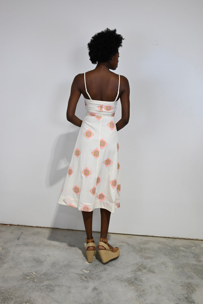 Bordeaux Dress Orchid Medallion