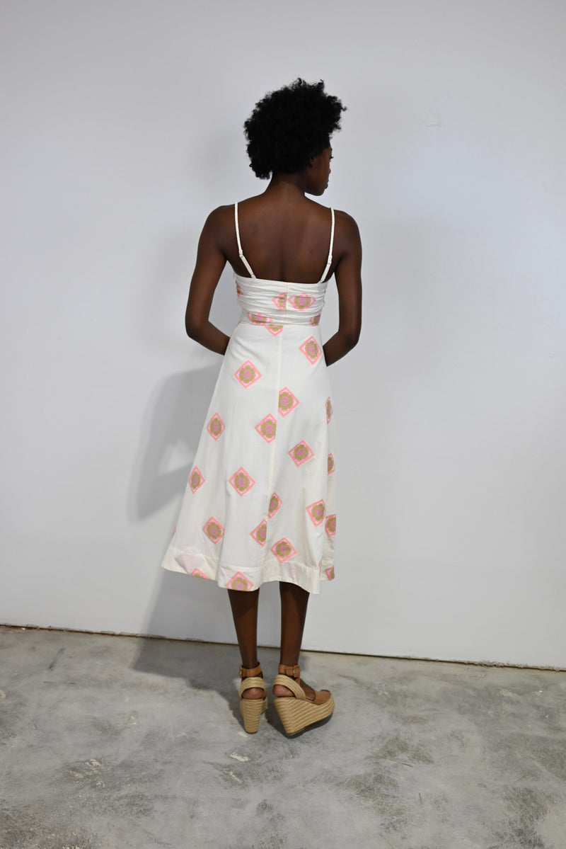 Bordeaux Dress Orchid Medallion