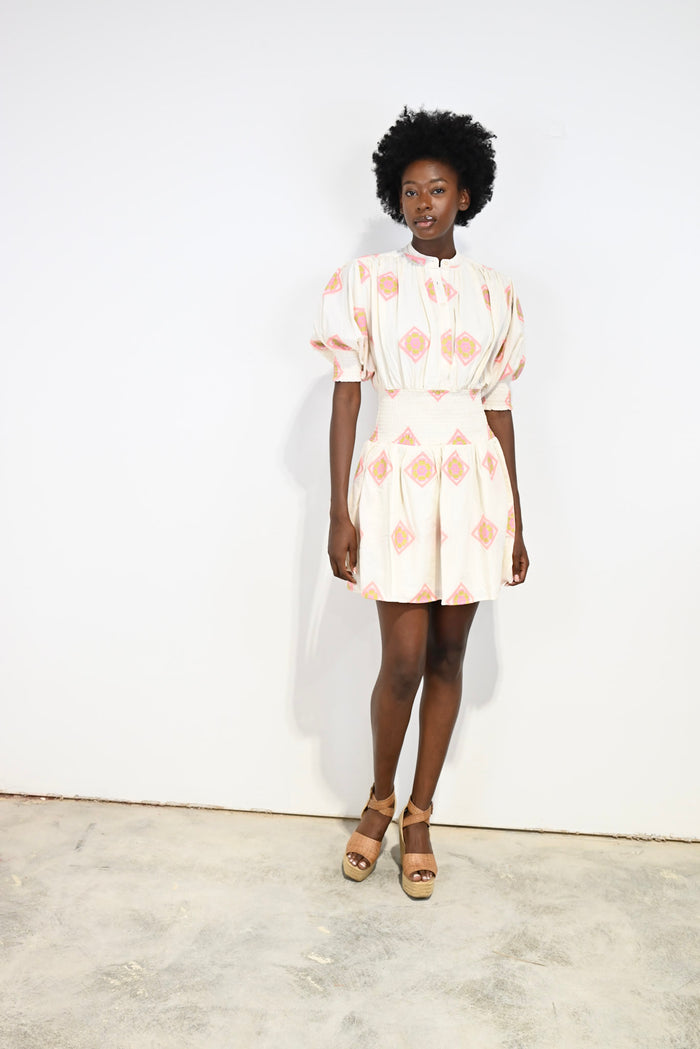 Cynthia Dress Orchid Medallion