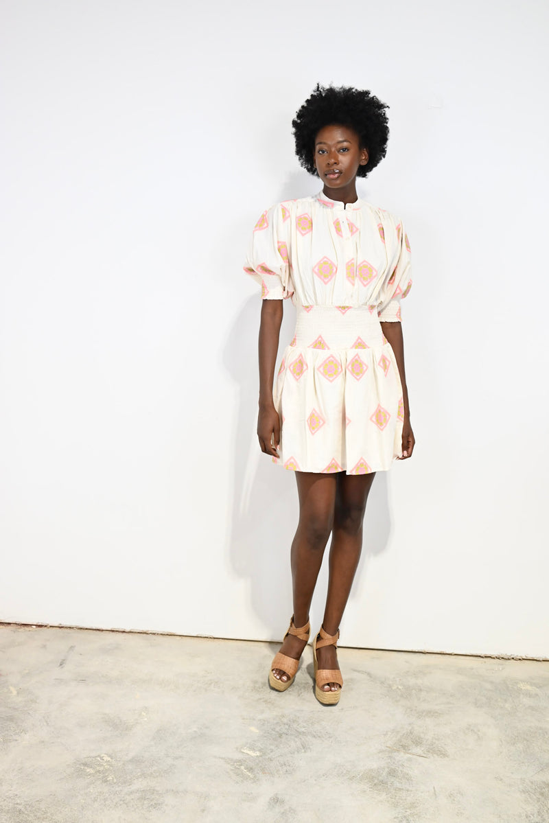 Cynthia Dress Orchid Medallion