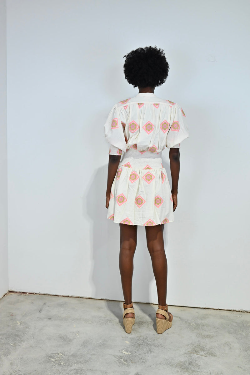 Cynthia Dress Orchid Medallion
