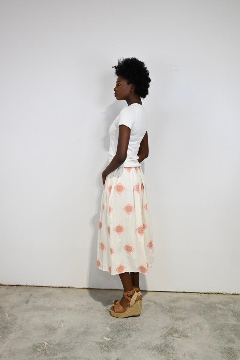 Yarrow Skirt Orchid Medallion