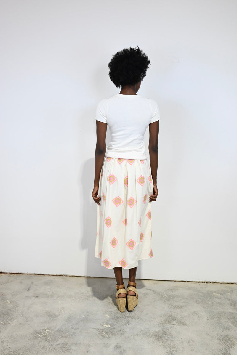 Yarrow Skirt Orchid Medallion