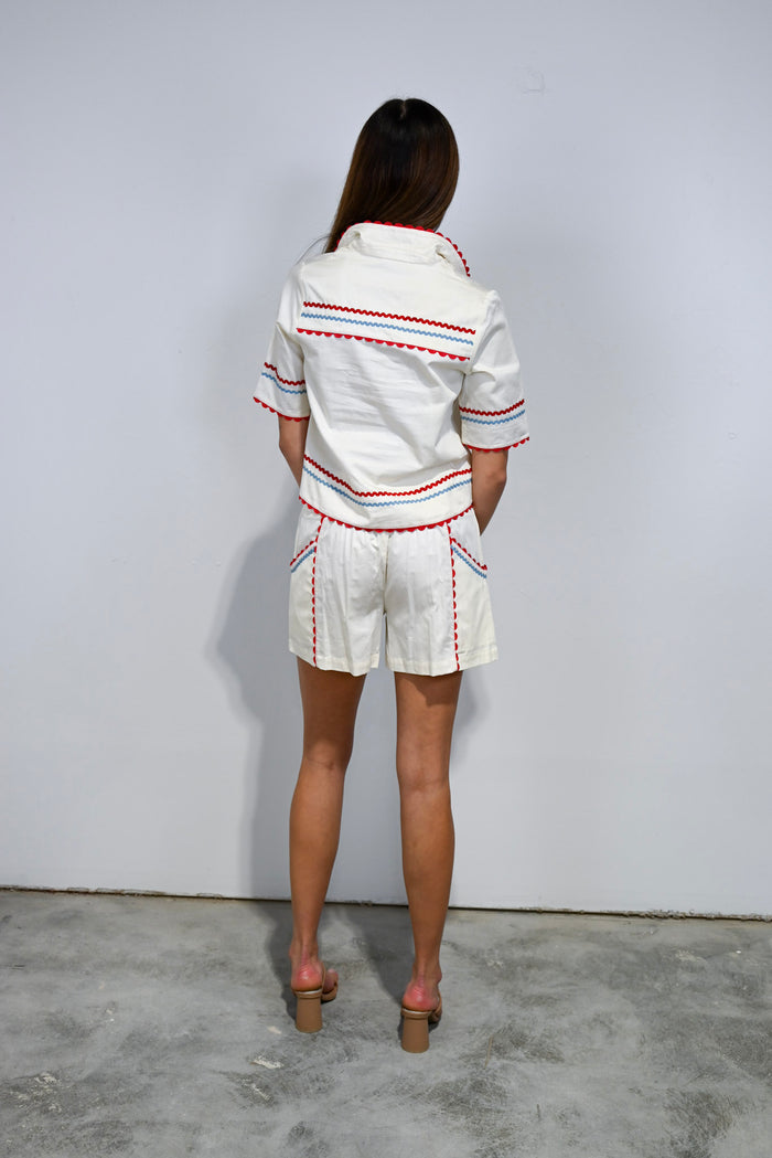 Side Pocket Shorts Rickrack