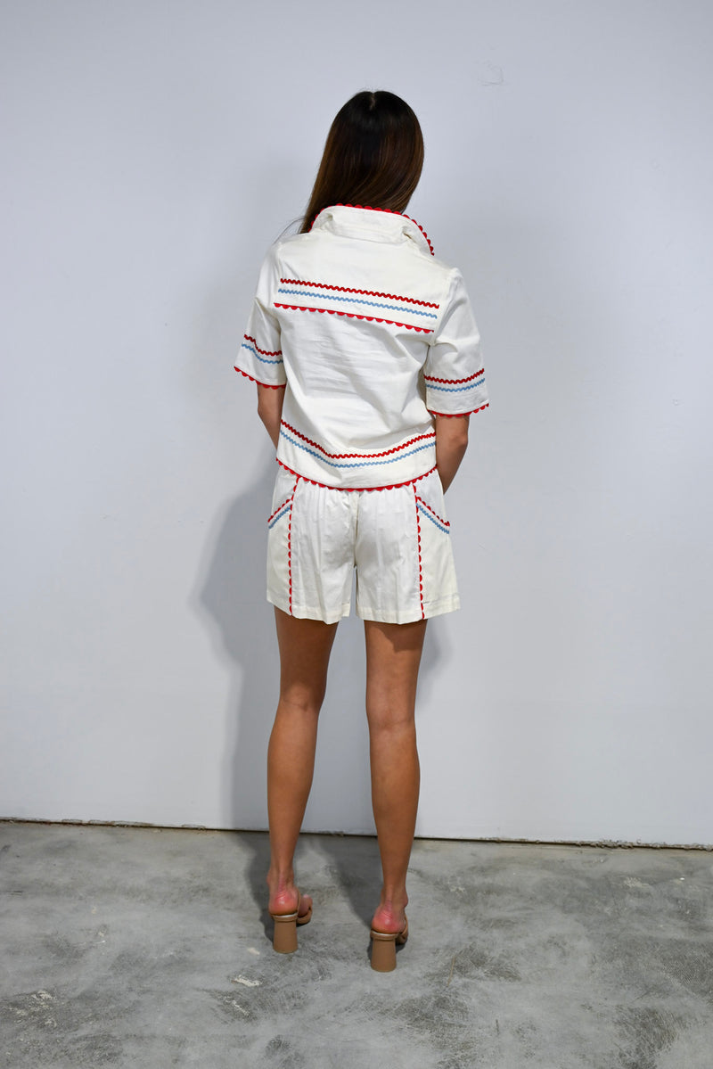 Side Pocket Shorts Rickrack