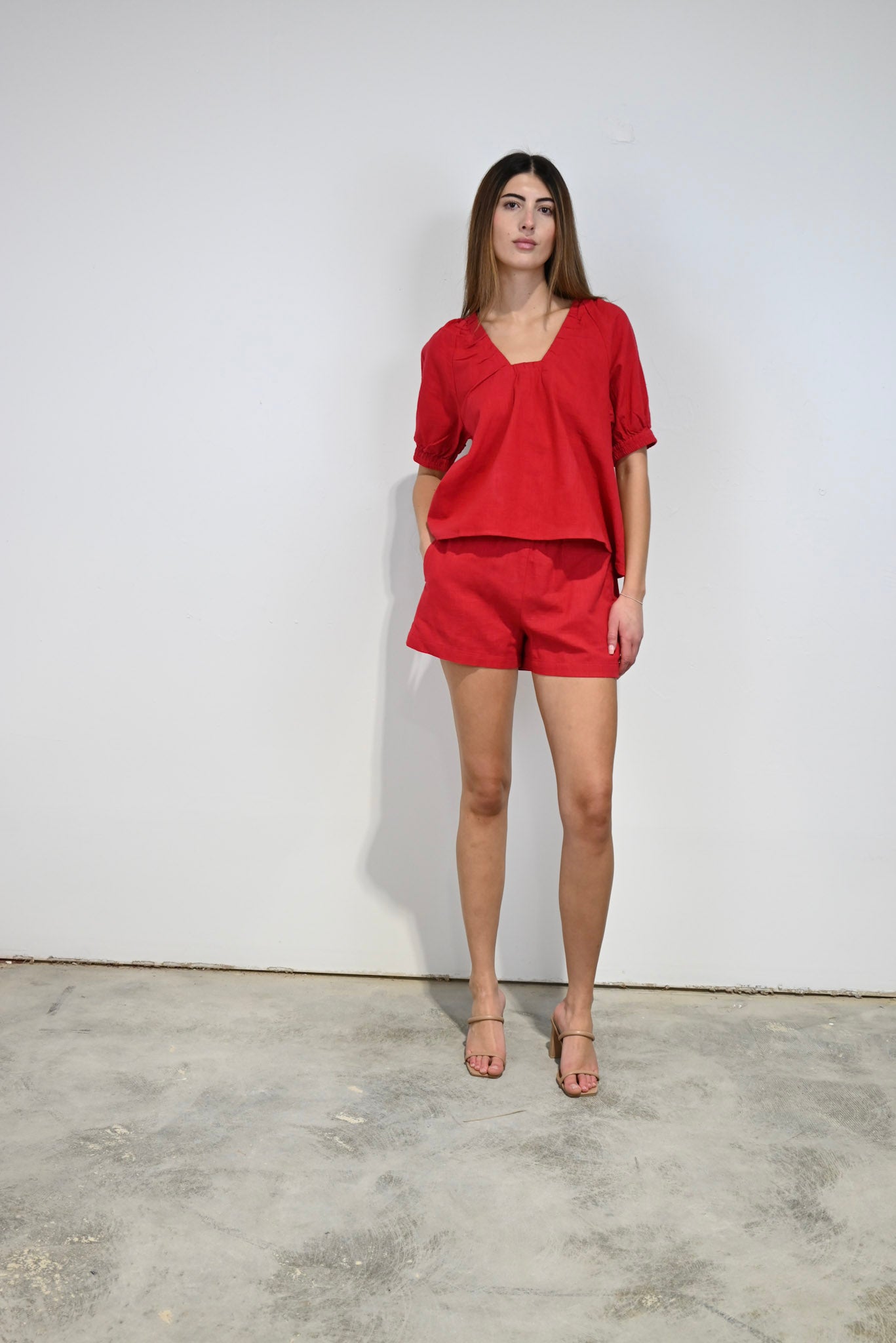 Marakesh Top Red Woven