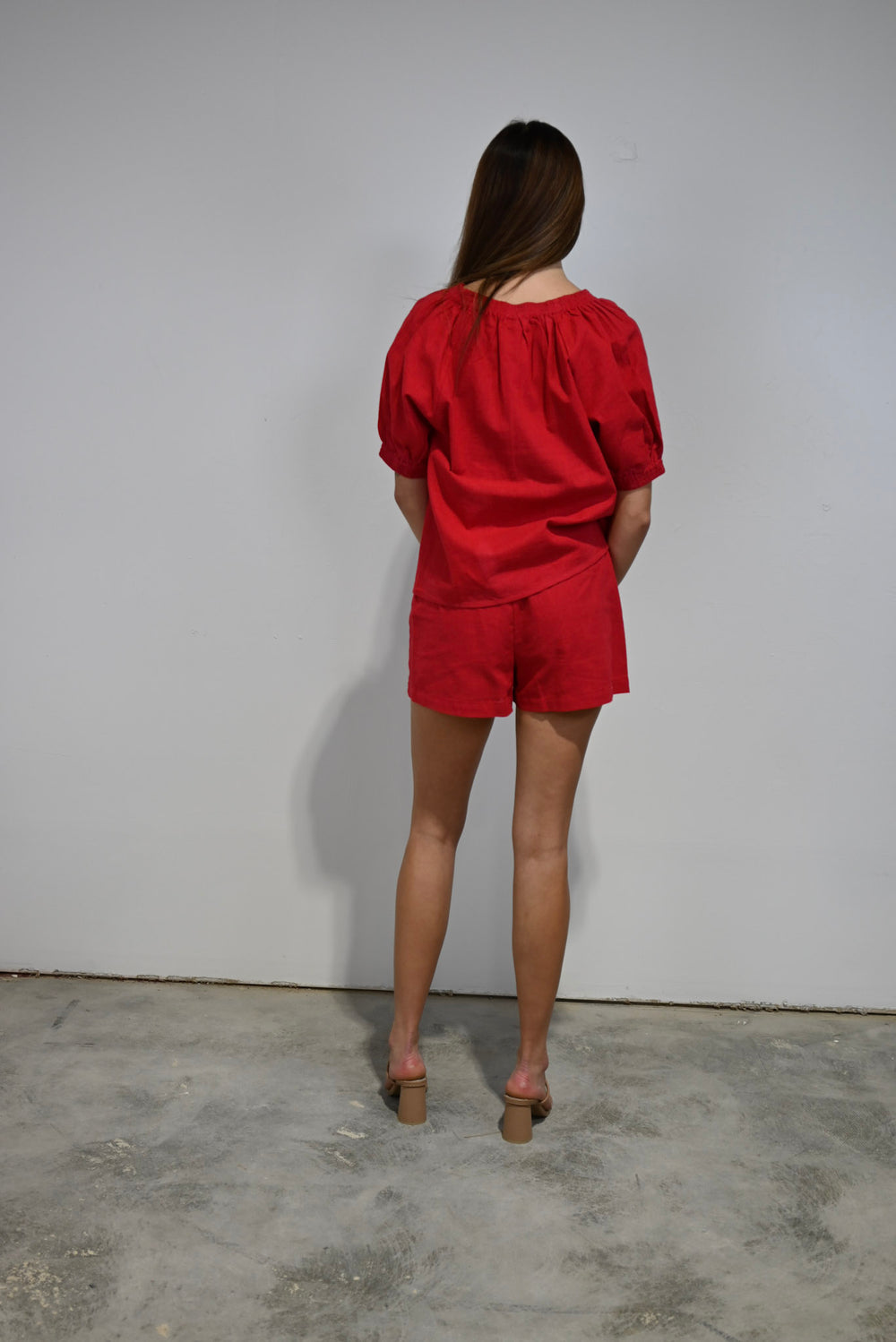 Marakesh Top Red Woven