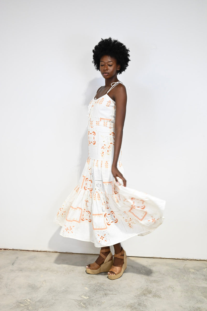Lindsey Long Dress Oaxaca Linen