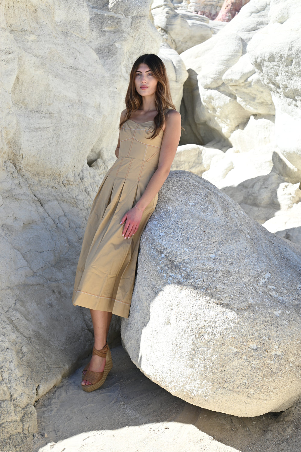 Sweetheart Midi Burnt orange