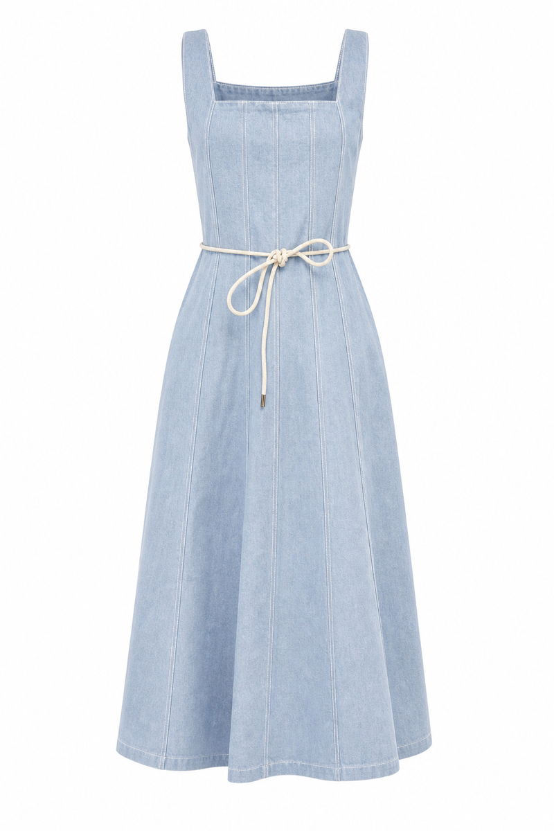 Ashley Dress Light Blue Denim