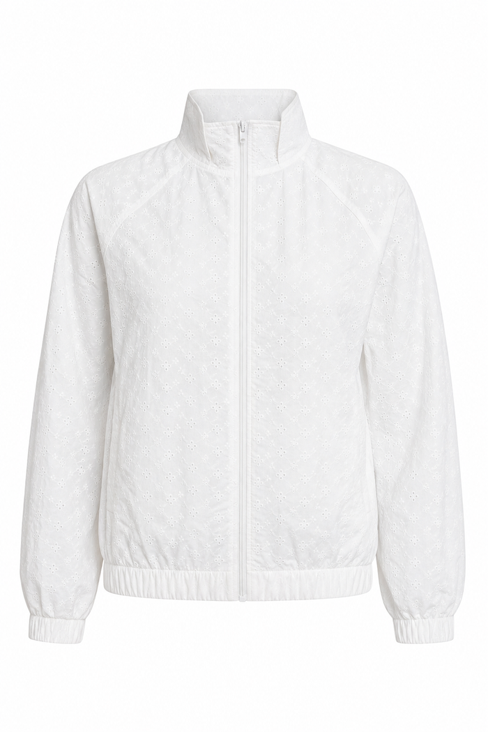 Eyelet Jacket White