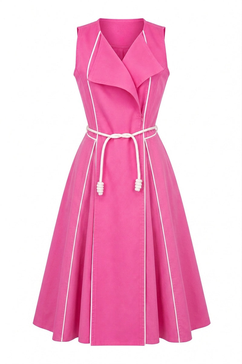 Florentine Wrap Dress Pink