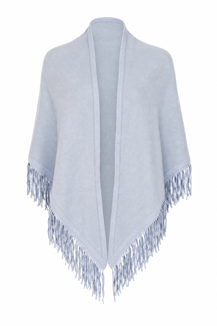 Fringe Scarf Sky Blue