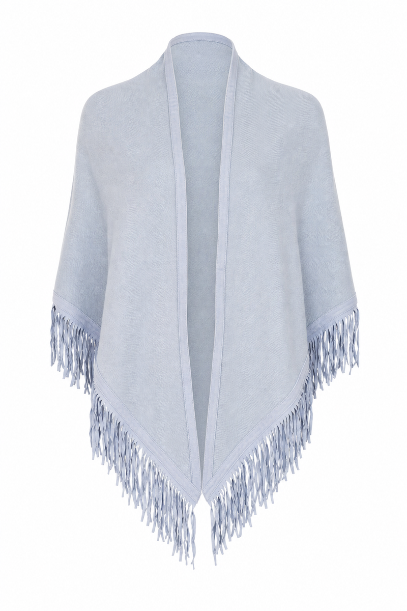 Fringe Scarf Sky Blue