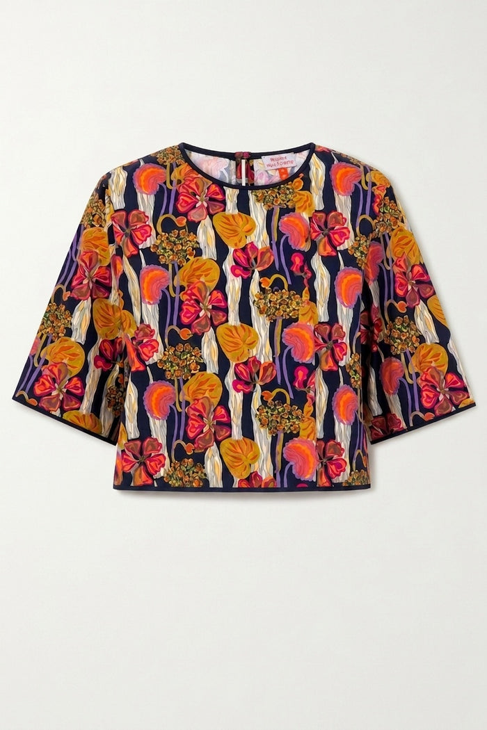 1/2 Sleeve Crop Top