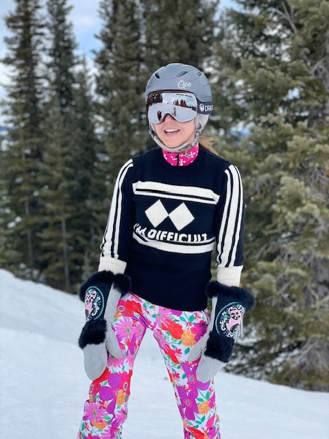 I'm Difficult Ski Sweater Black
