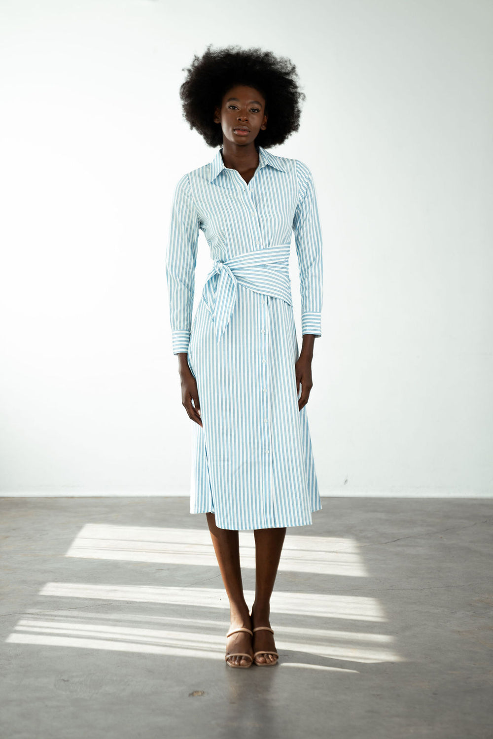 Sasha Shirt Dress Blue Stripe