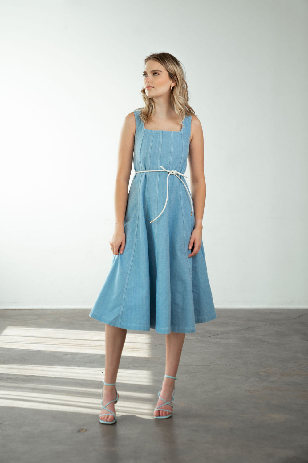 Ashley Dress Light Blue Denim