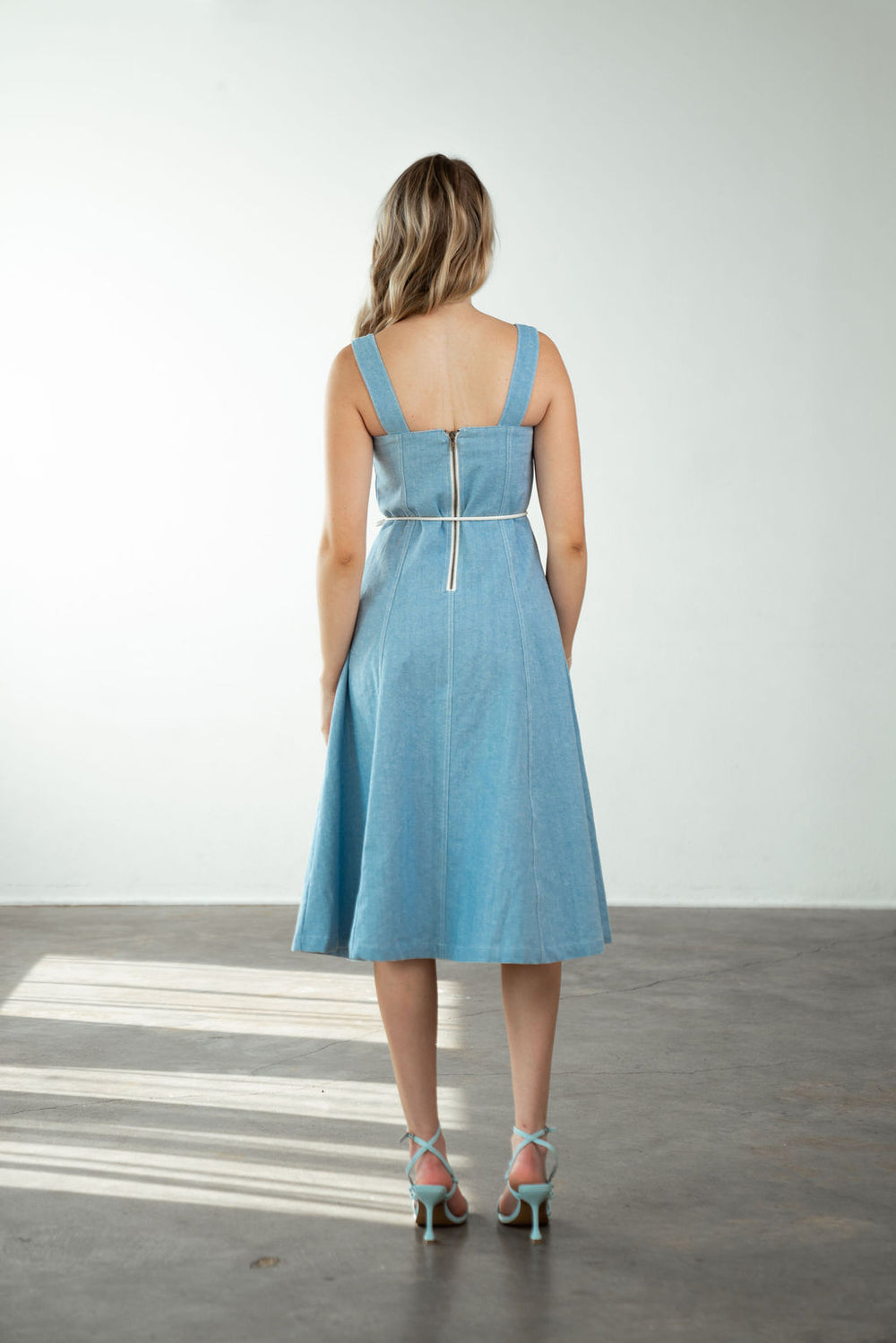 Ashley Dress Light Blue Denim