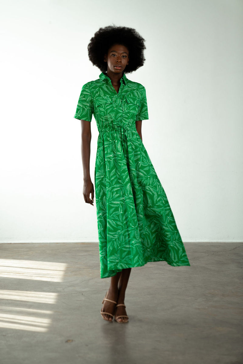 Kelli Maxi Dress Kelly Leaf