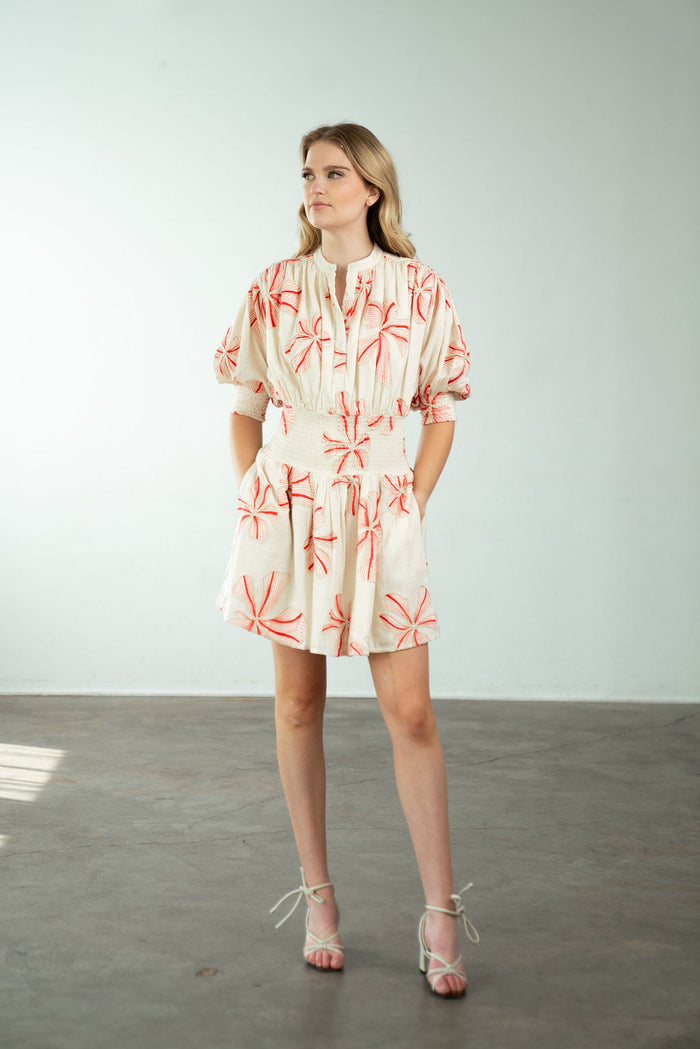 Cynthia Dress Lily Embroidery