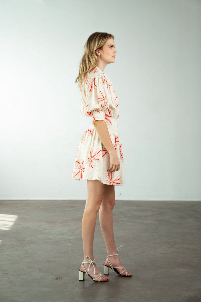 Cynthia Dress Lily Embroidery