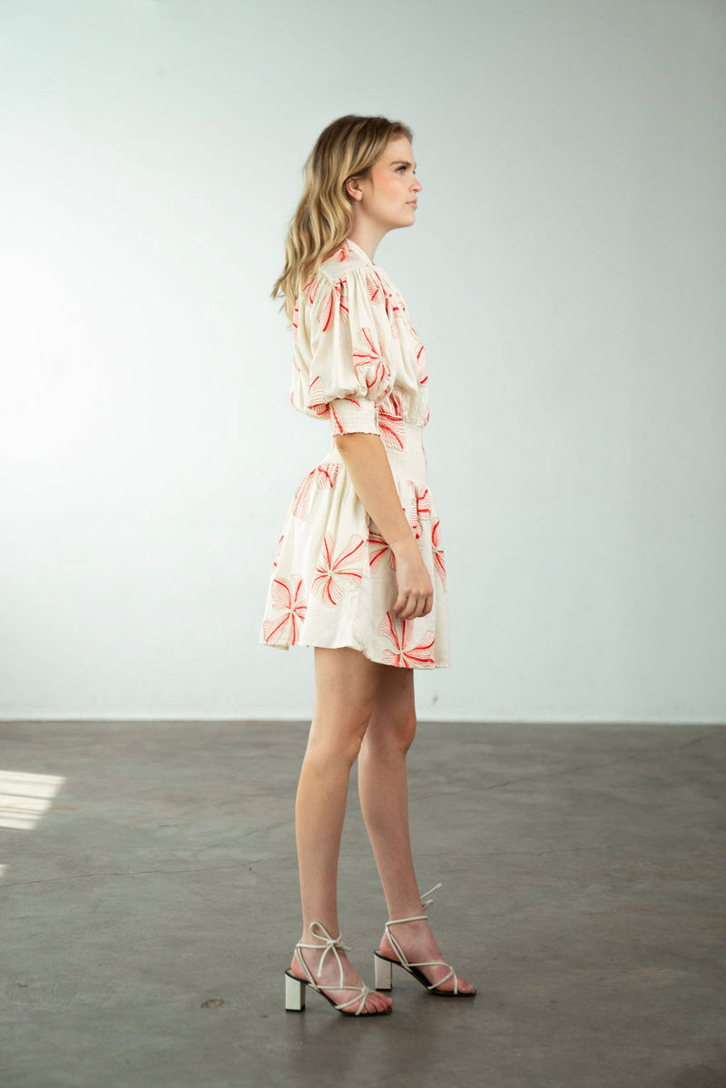 Cynthia Dress Lily Embroidery