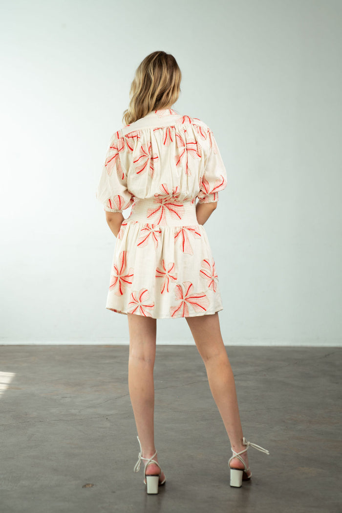 Cynthia Dress Lily Embroidery