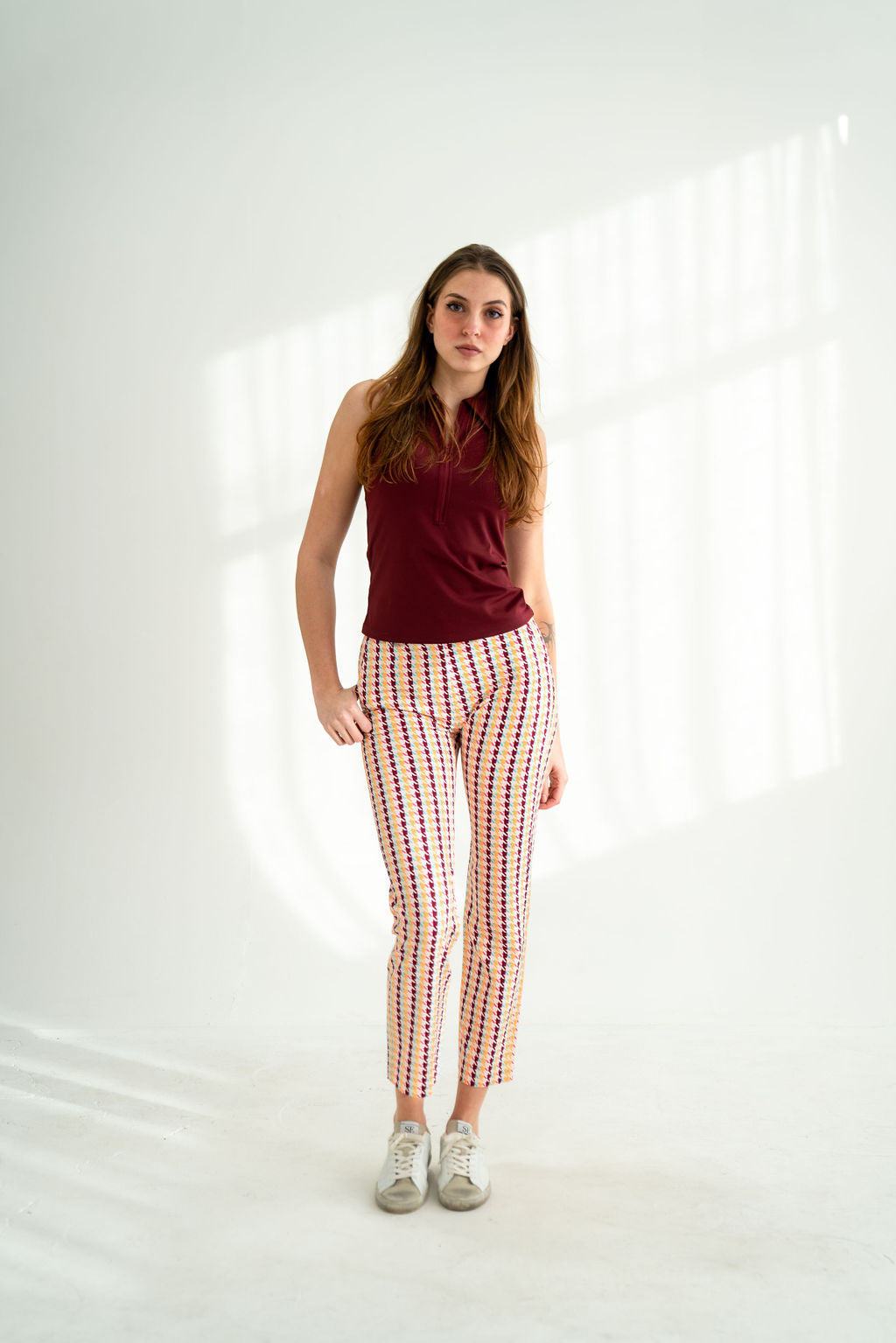 Stella Zip Top Burgundy
