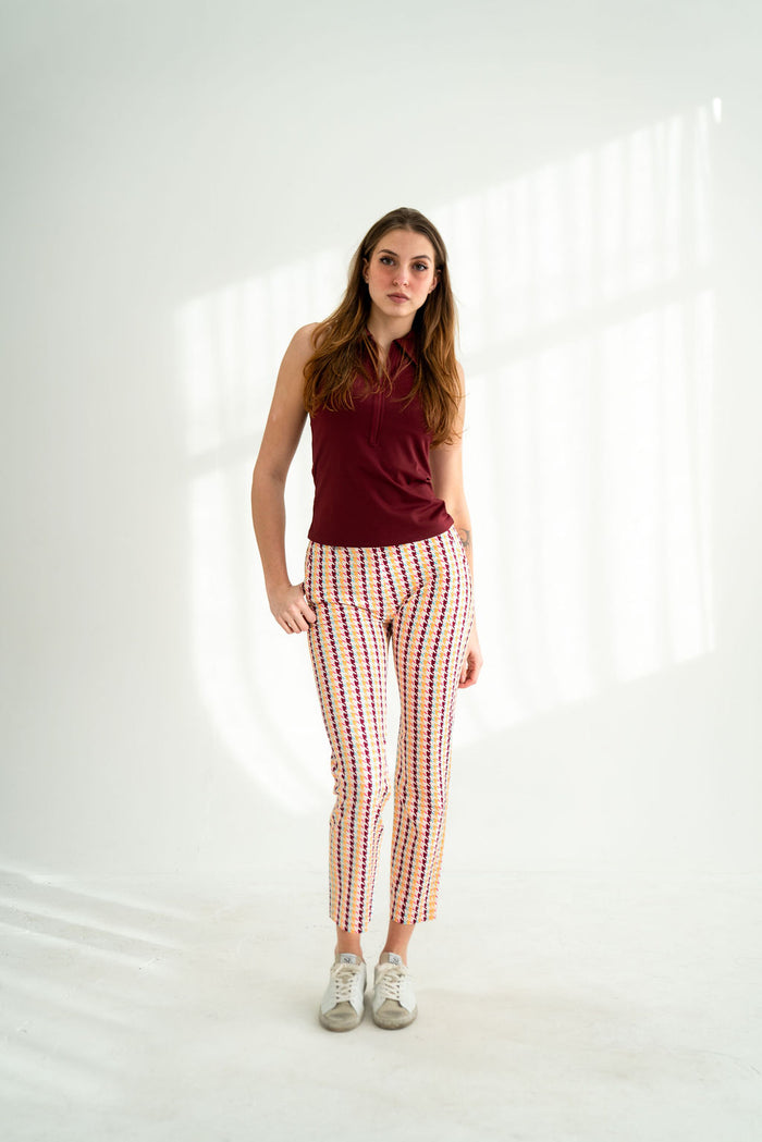 Stella Zip Top Burgundy