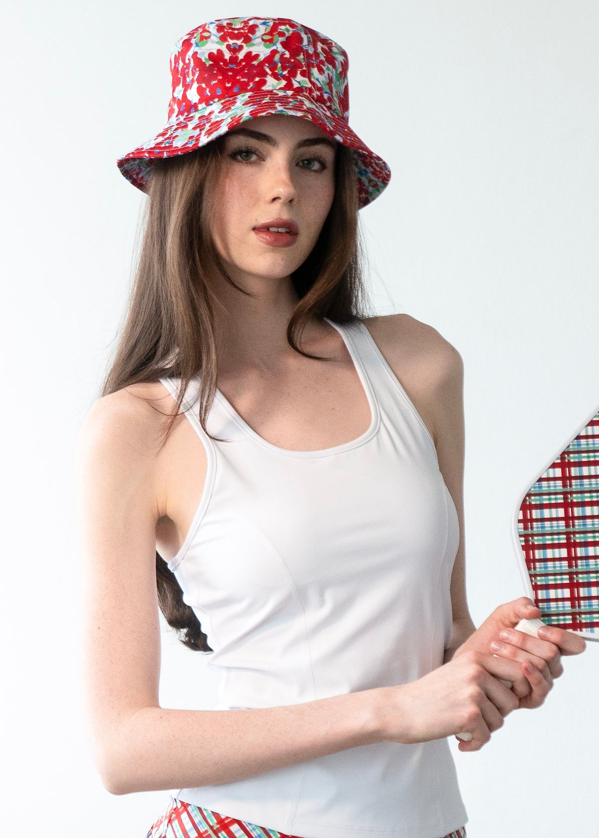 Bucket Hat Red Floral