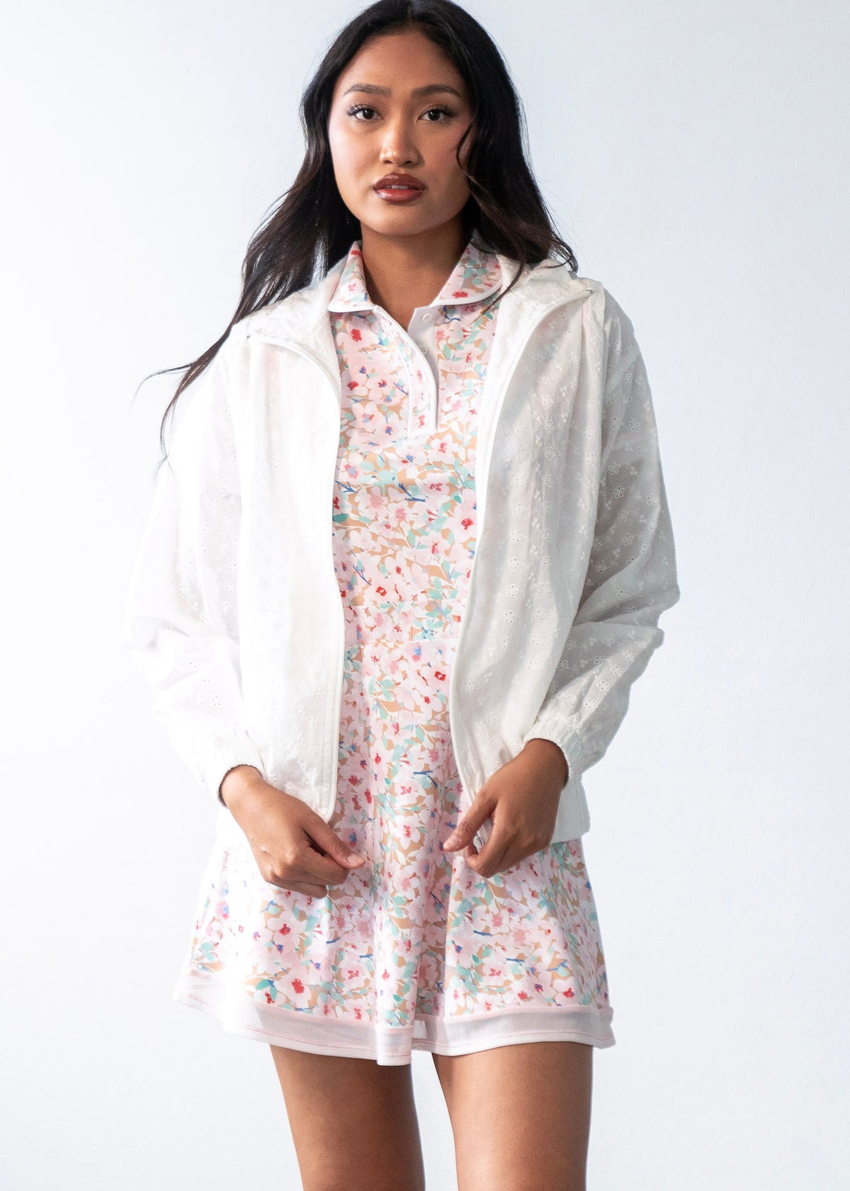 Eyelet Jacket White