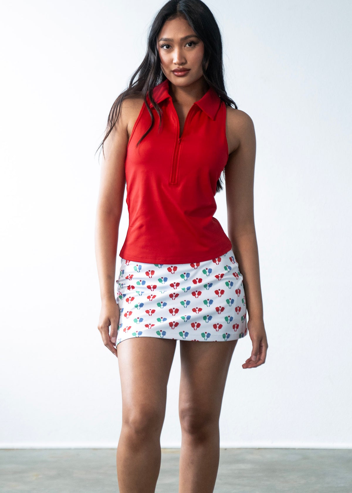 Stella Zip Top Red