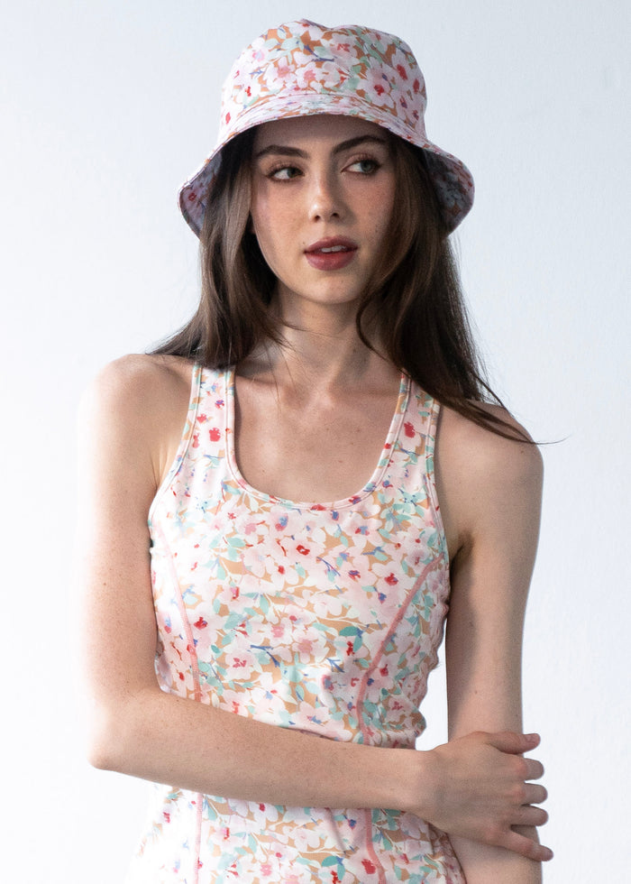 Bucket Hat Pink Floral