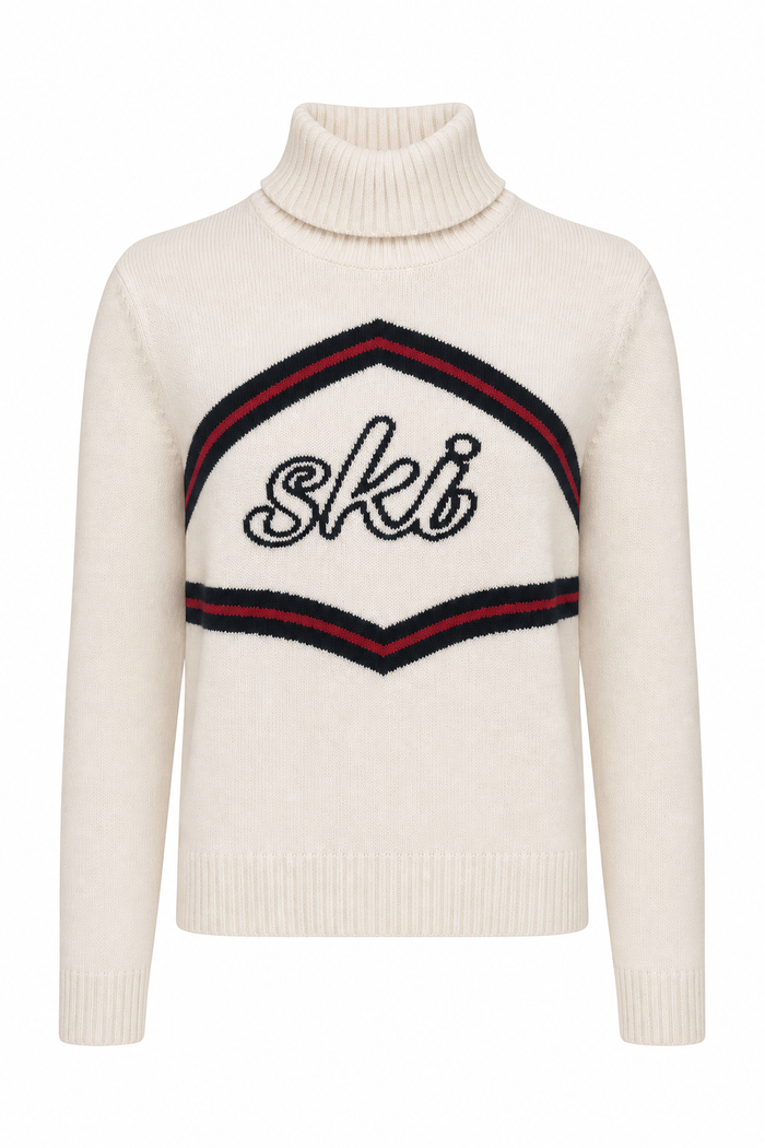 Ski Turtleneck Sweater Cream