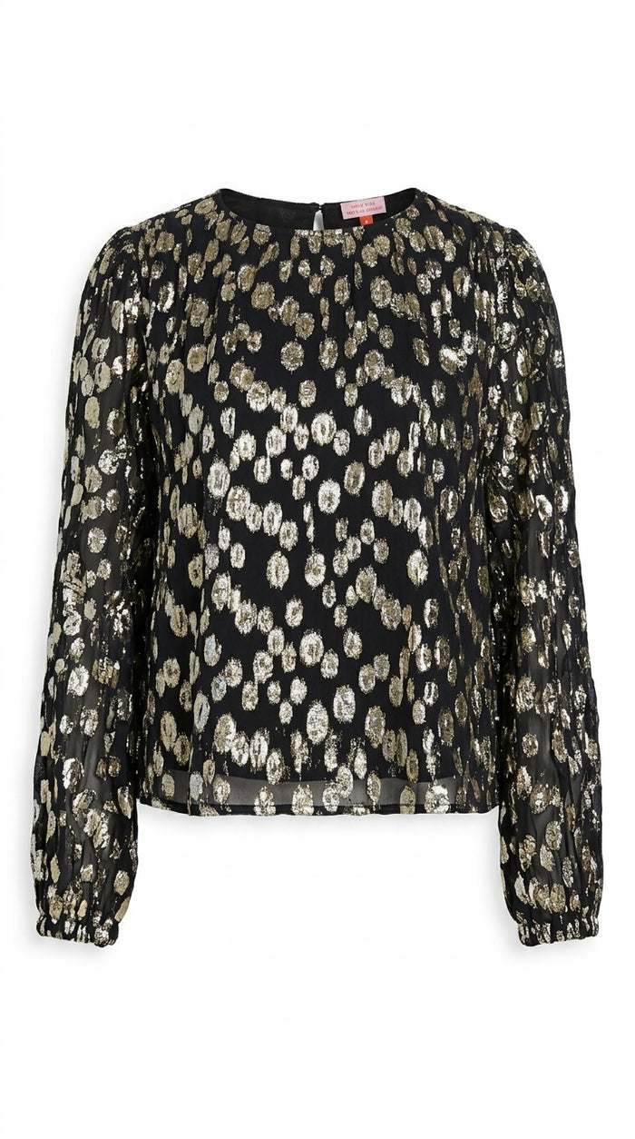 Jasmin Top Metallic Dot