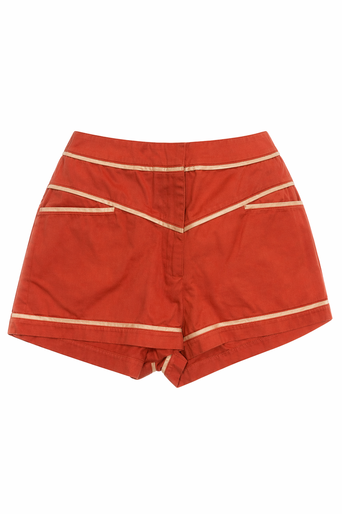 Kristin Shorts Burnt Orange