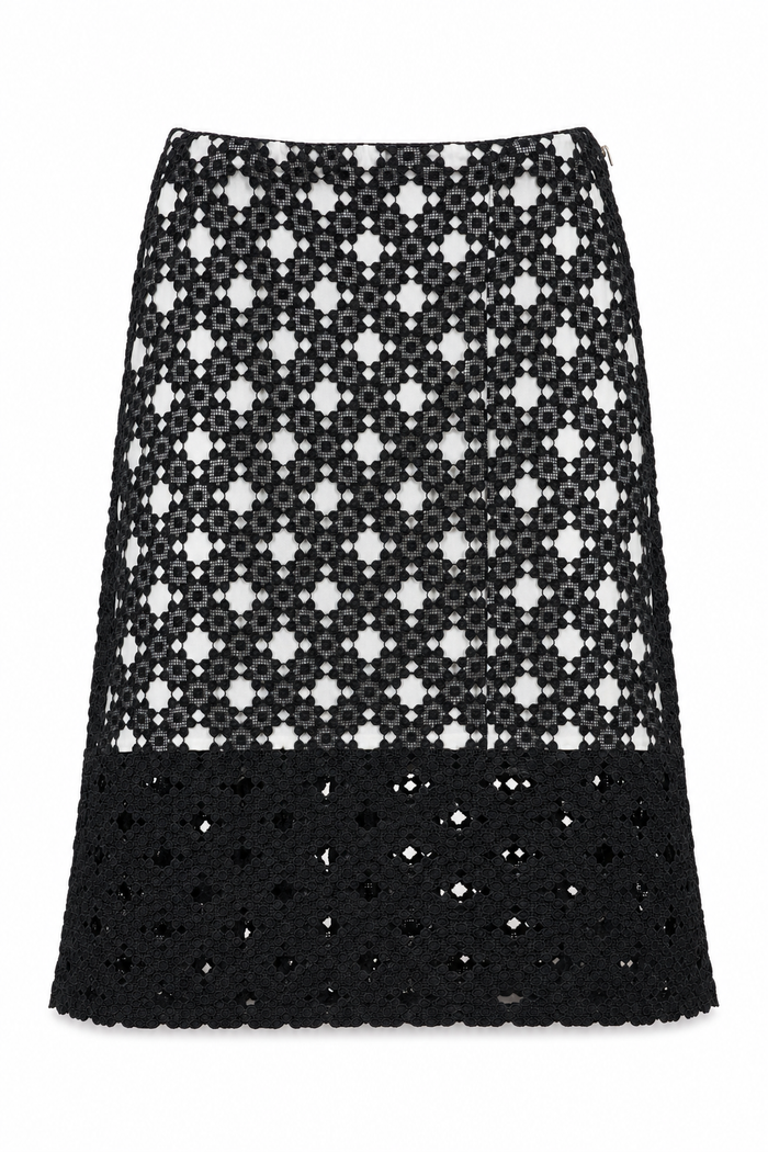 Lily Midi Skirt Black Lace