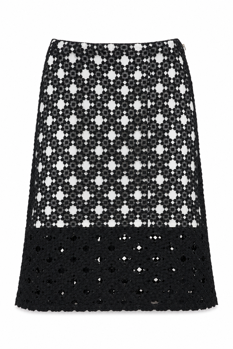 Lily Midi Skirt Black Lace