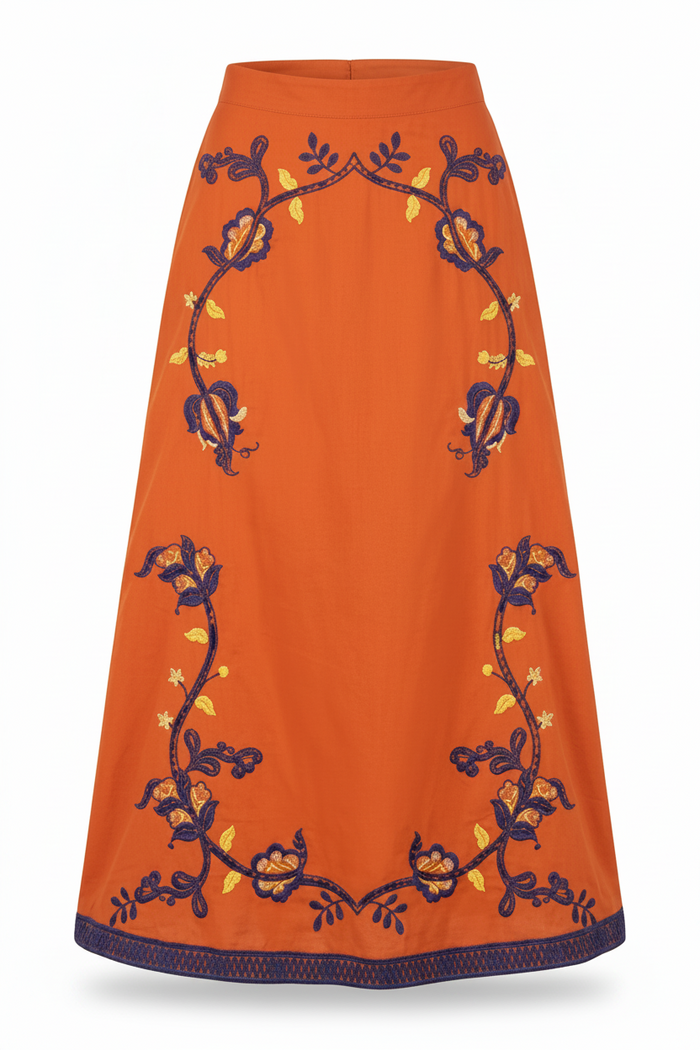 Lyon Long Skirt Cinnamon