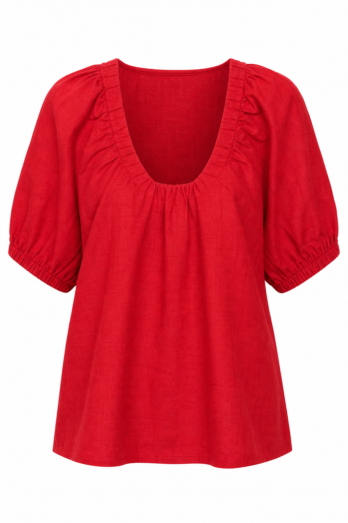 Marakesh Top Red Woven