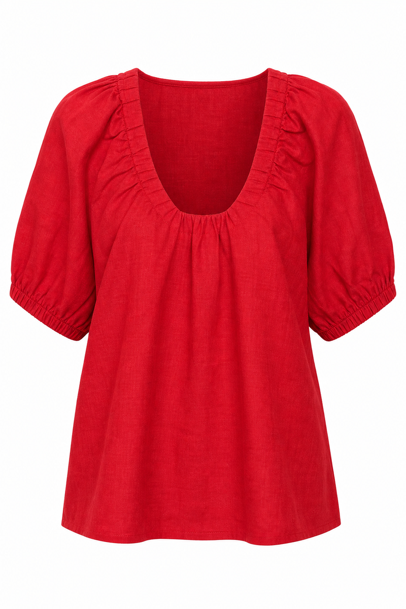Marakesh Top Red Woven