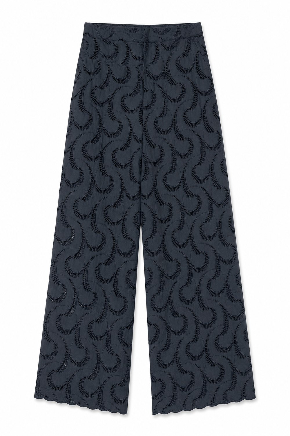 Matador Pants Embroidered Black Paisley