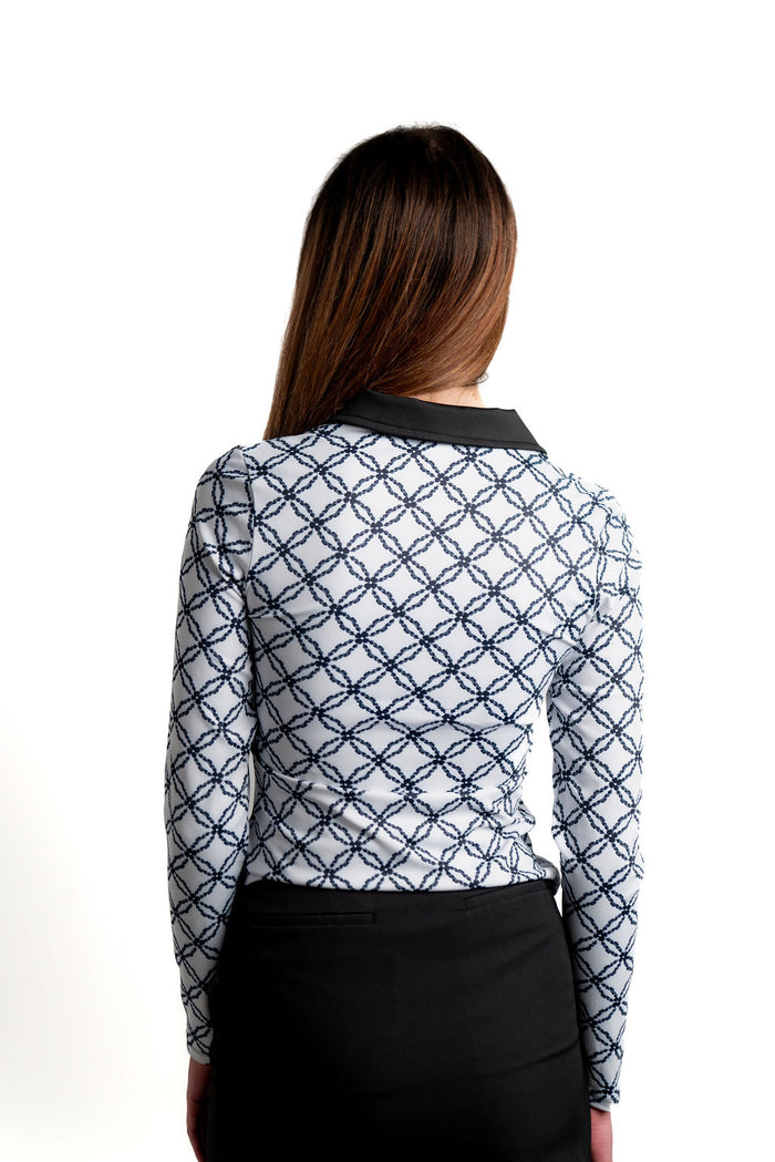 Rowan Long Sleeve Top Black Diamond Floral