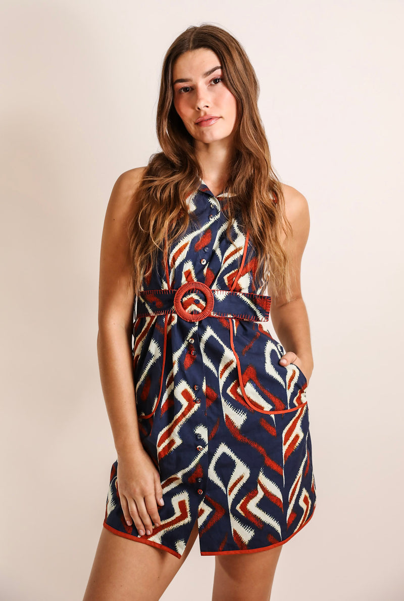 Grasse Short Dress Tribal