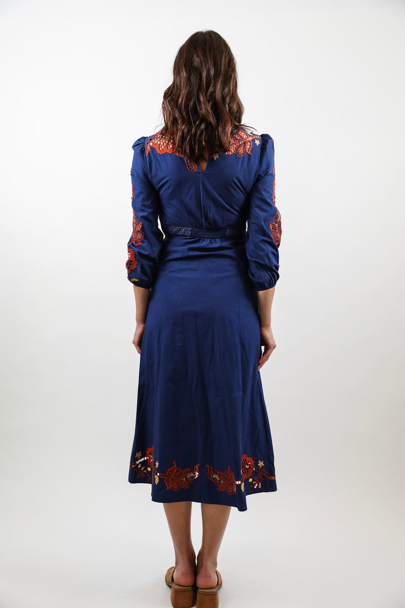 Lyon Long Dress Celeste