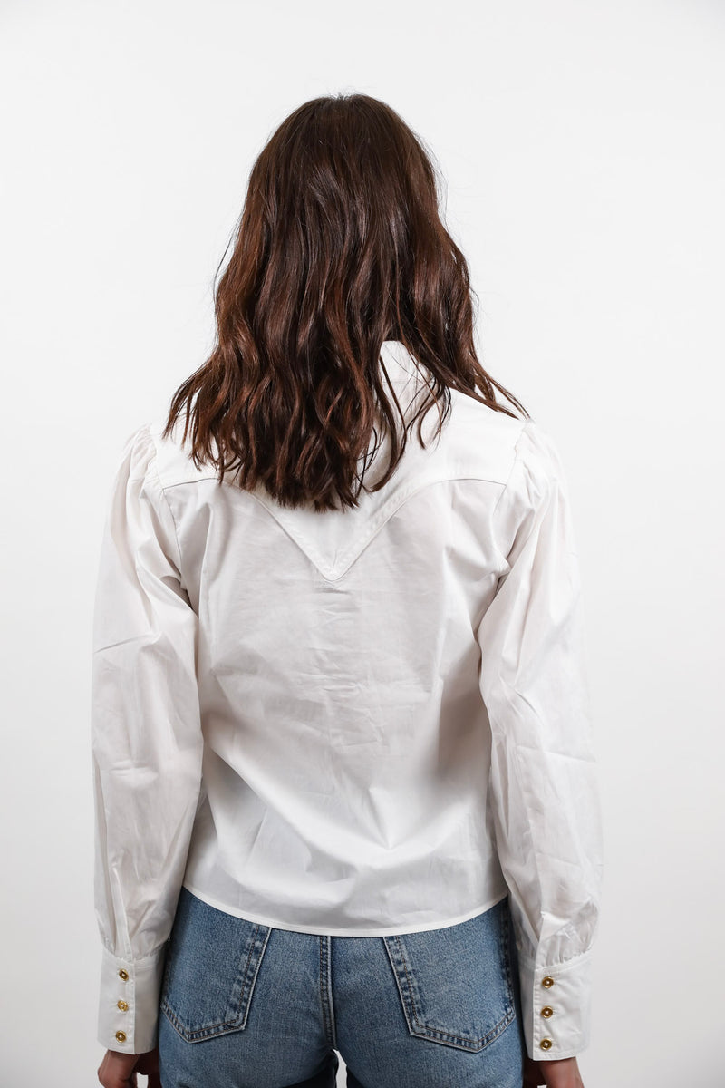 Rebecca Button Down White