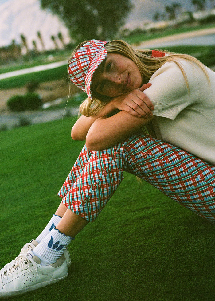 Golf Pants Red Plaid