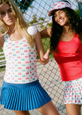 Scoop Neck Top Pickleball Red