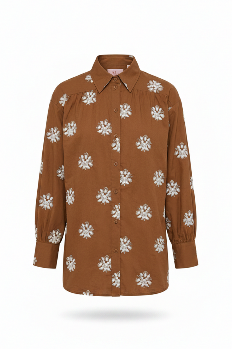 Drop Shoulder Top Sienna Embroidery